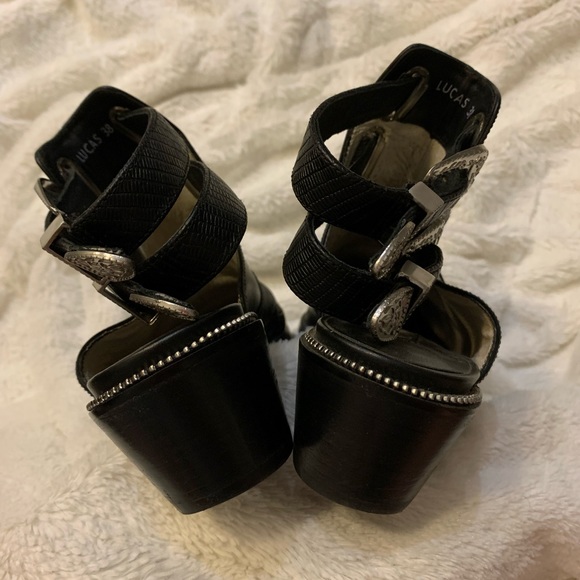 Senso Silver Buckle Ankle Cowboy Boots - Picture 6 of 7